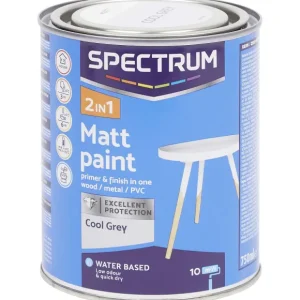 Spectrum Verf> 2-In-1 Matte Verf Cool Grey