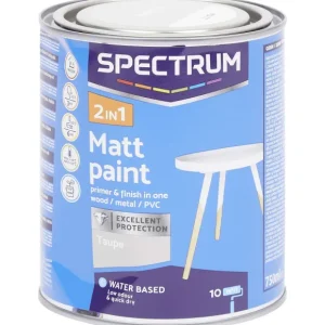 Spectrum Verf> 2-In-1 Matte Verf Taupe