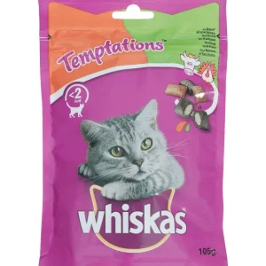 Whiskas Dierenvoeding> Temptations Kattensnoepjes Rund En Kalkoen